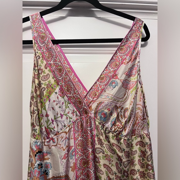 Yasb Sleeveless 100% Silk Dress / Tunic Top - Picture 3 of 7